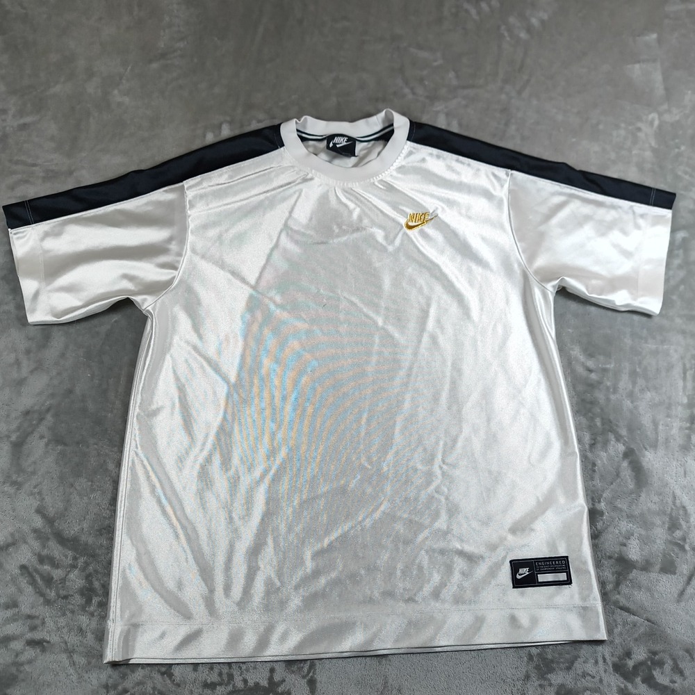 Nike Jersey Shirt Womens Medium White Black Soccer Football Icon Clash Shirt
